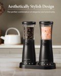 Rechargeable Stainless Steel Salt and Pepper Grinders