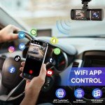 4K Dual Dash Cam with WiFi and Night Vision