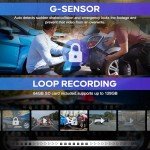 4K Dual Dash Cam with WiFi and Night Vision