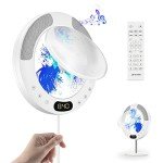 Bluetooth Circular CD Player with Stand and Remote