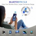 Bluetooth Circular CD Player with Stand and Remote