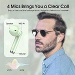 OYIB Mini Bluetooth 5.3 Wireless Earbuds with Mic