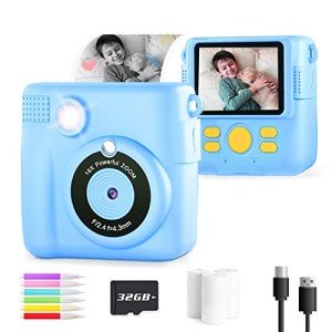 Kids Instant Print Camera Toy for Ages 3-14