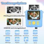 Kids Instant Print Camera Toy for Ages 3-14
