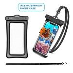 2-Pack Waterproof Phone Pouch for Swimming and Snorkeling