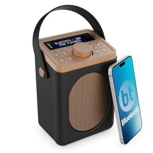 DAB+ Bluetooth Radio with 15-Hour Battery Life