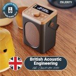 DAB+ Bluetooth Radio with 15-Hour Battery Life