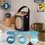 DAB+ Bluetooth Radio with 15-Hour Battery Life