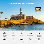 5K WiFi Vlogging Camera with Touchscreen & Accessories
