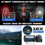 5K WiFi Vlogging Camera with Touchscreen & Accessories
