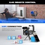 5K WiFi Vlogging Camera with Touchscreen & Accessories
