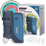 BEBANG Portable 60x-120x Pocket Microscope for Kids