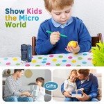 BEBANG Portable 60x-120x Pocket Microscope for Kids