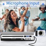 Compact HDMI DVD Player with USB and Mic Jack