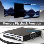 Compact HDMI DVD Player with USB and Mic Jack