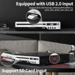 Compact HDMI DVD Player with USB and Mic Jack