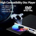 Compact HDMI DVD Player with USB and Mic Jack