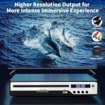 Compact HDMI DVD Player with USB and Mic Jack