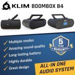 KLIM Boombox B4: Portable CD Player & Bluetooth Speaker