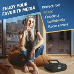 KLIM Boombox B4: Portable CD Player & Bluetooth Speaker