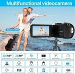 FHD 1080P Video Camera with Night Vision & Zoom