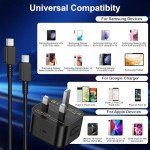 Samsung 25W Fast Charger with 6.6ft USB-C Cable