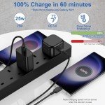 Samsung 25W Fast Charger with 6.6ft USB-C Cable