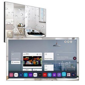 Soulaca 28" 4K Smart Mirror TV for Bathroom