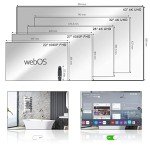 Soulaca 28" 4K Smart Mirror TV for Bathroom