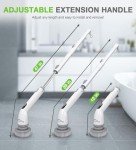 Cordless Electric Spin Scrubber with 4 Brush Heads