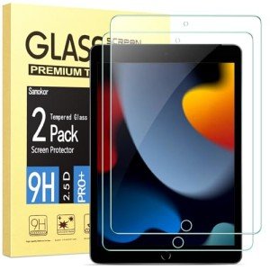 Samokor 2 Pack Tempered Glass Screen Protectors