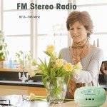 Teal Bluetooth CD Player Boombox with FM Radio