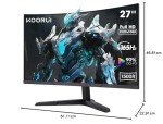 KOORUI 27" FHD Curved Gaming Monitor 180Hz