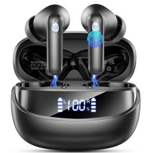 Bluetooth 5.4 Wireless Earbuds with Noise Cancelling