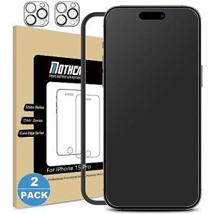 Mothca Matte Screen Protector Set for iPhone 15 Pro