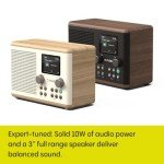 Pure Classic H4 Digital Kitchen Radio, Coffee Black/Walnut