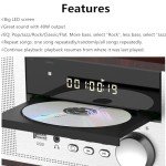 Mini Vintage HiFi CD Player with Bluetooth & FM