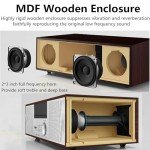 Mini Vintage HiFi CD Player with Bluetooth & FM