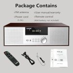 Mini Vintage HiFi CD Player with Bluetooth & FM