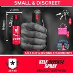ARMND Self Defence Spray with Keychain & UV Marking