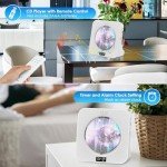 Gueray Bluetooth CD Player with Speakers and Remote