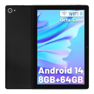 Eksvefot 10-Inch Android 14 Tablet - Black