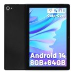Eksvefot 10-Inch Android 14 Tablet - Black