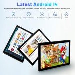 Eksvefot 10-Inch Android 14 Tablet - Black