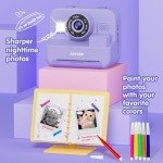 Kids Instant Print Selfie Camera - Purple