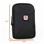 VIIGER Nylon Dual Mobile Phone Holster Pouch