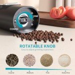 USB Rechargeable Electric Salt and Pepper Grinder Set
