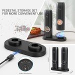 USB Rechargeable Electric Salt and Pepper Grinder Set
