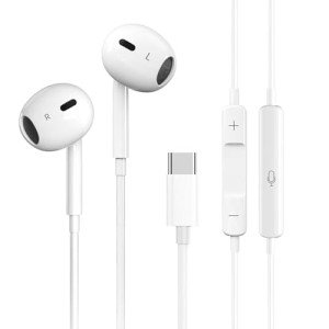 USB C Wired Earbuds for iPhone and Android