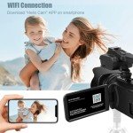 6K Camcorder with Night Vision & Touch Screen